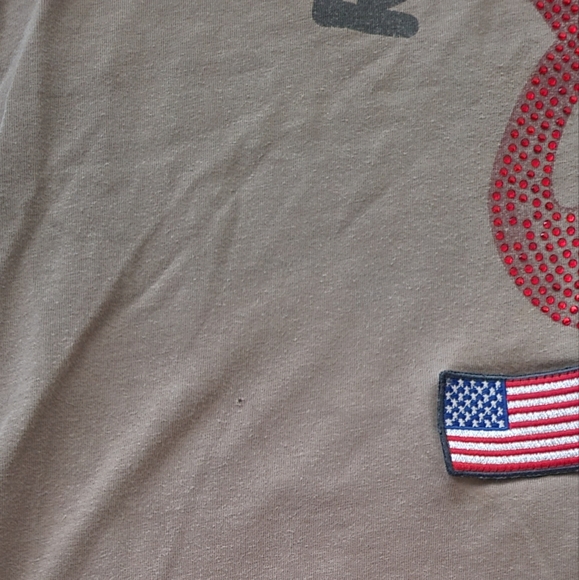 The Rolling Stones Shirt w/Red Rhinestones Tongue, Large, Fabulous Used Shirt - Picture 8 of 8